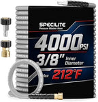 SPECILITE 100FTX 3/8" Pressure Washer Hose 4000 PSI for Hot & Cold Max 212℉ by SPECILITE