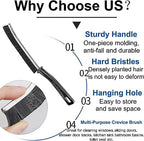 Gap Cleaning Brush Grout Cleaner Brush with Hard Handle Scrub Deep Tile Joints Stiff Angled Bristles for Showers, Bathtubs, Kitchens - Multi-Surface All-Around Household Cleaning Tool - Image 4