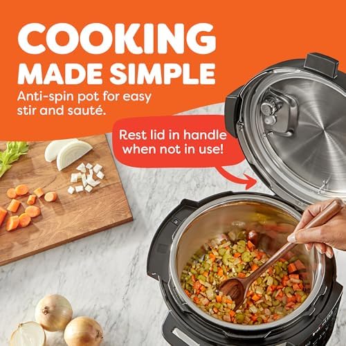 Instant Pot Rio 6 Qt 7-in-1 Electric Pressure Cooker, Black - Image 5