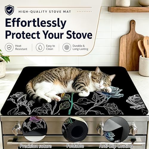 Stove Top Cover,28.5"L x 20.28"W,Heat Resistant Cooktop Protector Mat - Image 5