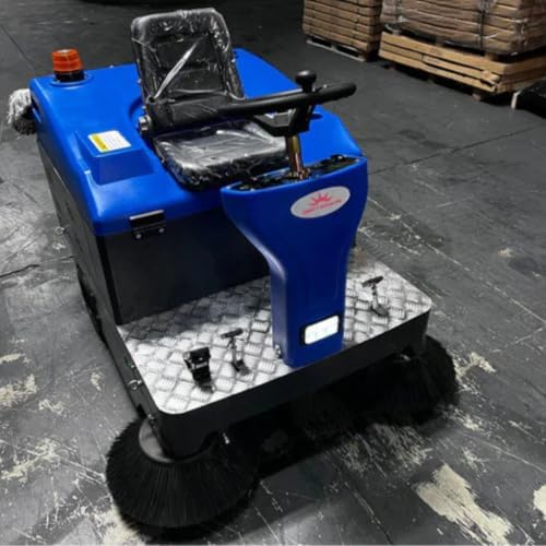 Liberty LS-WS1400 Industrial Floor Sweeper – Ride-On Electric Floor Sweeper with Ride On Vacuum Cleaner System & Superior Dust Filtration – 120L Capacity Commercial Floors Cleaner – Blue - Image 2