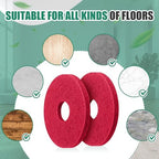 Teenyyou 5 Pcs 12" Cleaning Orbiter Pads Commercial Floor Buffer Pads Hardwood Floor Maintenance Scrubber Polisher Cleaning and Stripping for Orbiter Machine (Red) - Image 6