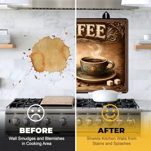 NYZE Stove Top Covers for Electric Stove for Kitchen (Vintage Coffee) - Image 5