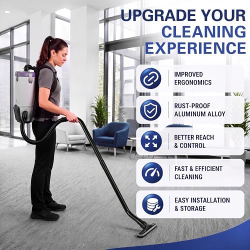 1 Pack Aluminum Vacuum S-Wand Replacement Compatible with Proteam,Black - Image 4