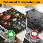 Christmas Stove Top Cover Snowman Stove Top Cover for Home Decoration Kitchen Pad Non-Stick Washable Cooktop Covers Countertop Protector Keep Stove Clean 28"x20" (Ball) - Image 6