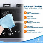 Niveaya 24 Pack Reusable Fish Scale Cloth, Microfiber Glass Cleaning Cloth - Image 4