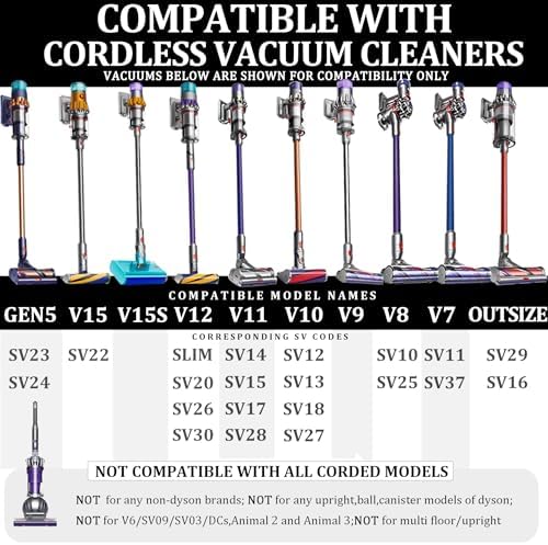 Attachment Kit for Dyson Gen5 V15 V15s V12 V11 V10 V9 V7 V8 Detect Cyclone Torque Drive Absolute Animal Cordless Vacuum Cleaner,Home and Car Cleaning Brush Acccessories - Image 3
