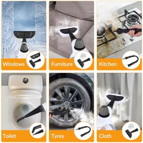 Handheld Steam Cleaner, Pressurized Hot Steam with 12 Accessories for Home - Image 2