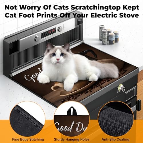 Heat-resistant Stove Top Cover - 28.5" X 20.5" Cooktop Protector Covers, Scratch-resistant Washable Pad Kitchen Countertop Mat (Green, 30" x 21") - Image 4