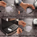 Espresso Brush Machine Cleaning Brush - CAFEMASY 5pcs Coffee Machine Cleaning Brush Pack Barista Tools for Cleaning Espresso Machine Group Head Steam Wand Milk Frother Drip Tray Coffee Mug - Image 3