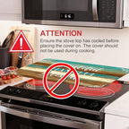 Thankful Stove Top Cover for Electric Stove, Thanksgiving Ceramic Stove top Cover, Grateful Heat Resistant Glass Cooktop Cover, Flat RV Range Stovetop Protector Dish Drying Mat for Kitchen, 28"x20" - Image 3