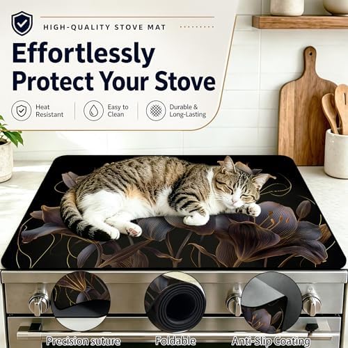 Stove Top Cover,28.5"L x 20.23"W,Heat Resistant Cooktop Protector Mat - Image 5