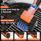Electric Grill Brush for Outdoor,Ultra High Power Cordless BBQ Cleaner - Image 4