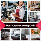 FIXSMITH White Microfiber Cleaning Cloth -Pack of 8, Highly Absorbent Cleaning Rags, 16"X12" All Purpose Cleaning Towels for Housekeeping, Kitchen, Car, Lint Free and Reusable Microfiber Towels - Image 7