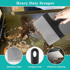 Griddle Cleaning Kit for Blackstone with 6" Grill Scraper Cleaning Brush Pad, Non Scratch Griddle Scrubber Scouring Pads for Flat Top Charcoal, Gas Grill Quickly Remove Baked-On Greases - Image 3