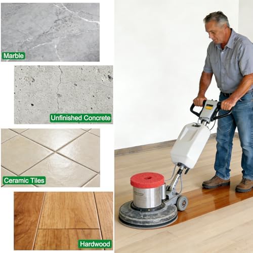 12" Cleaning Orbiter Pads - Commercial Floor Buffer Pads for Hardwood Floor Maintenance, Scrubbing, Polishing & Stripping - Compatible with Orbiter Machines (Black) - Image 4