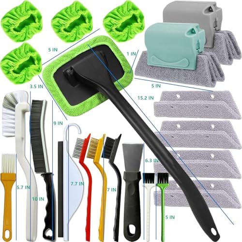 21Pcs Window Gap Crevice Cleaning Tools, Small Cleaning Brush - Image 6
