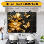 Stove Top Cover for Electric Stove,Glass Stove Top Cover, Heat Resistant Glass Cooktop Cover, Stovetop Protector, Kitchen Decor, Dish Drying Mats Cover for Ceramic Washer Top 28.5x20.5 inch - Image 2
