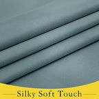 NICETOWN Greyish Blue Front Door Curtains Thermal Insulated Window Curtain - Image 6