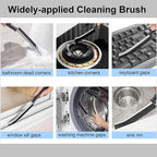 5 Pcs Hard Bristle Crevice Cleaning Brush - Crevice Cleaning Brushes for Household Use, Multifunctional Corner Gap Cleaning Brush Tool Grout Cleaner Brush for Kitchen Bathroom Window Track - Image 3