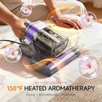Maircle Mattress Vacuum Cleaner with UV Light, Bed Vacuum with Dust Detection, 16KPa Handheld Vacuum with LED Display, 40,000 Beats/Min Tapping, 150°F Heat, HEPA Filter for Bed, Couch - Image 4