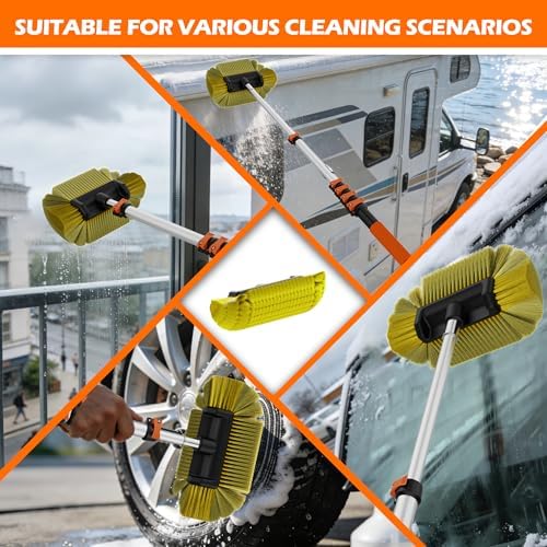 16FT Reach Car Wash Brush with Long Handle for RV, Truck Cleaning - Image 5