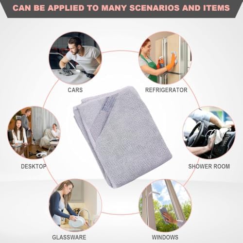 Longmann 2 x NΘrwex Enviro Cloth, Glass Cloth, Cleaning Cloth, Streaks Schatches Free (Grey 2 Pack) - Image 4