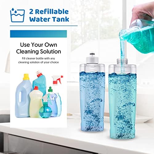 Spray Wet Mops for Floors Cleaning: Hardwood Floor Mop Kit with 2 Bottles - Image 4