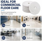 13 Inch White Polishing Floor Pads, Extra Thick 2.3 cm, 5 Pack - Image 6