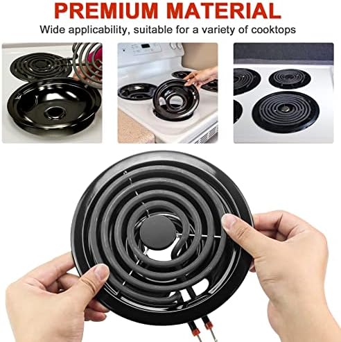 AMI PARTS 5304430149 5304430150 Porcelain Burner Drip Pan Cooktop Set - Image 3