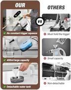Saker EverSteam Instant-Heat Steam Cleaner for Home,15s Heat-up Handheld Steam Cleaner, Lightweight Portable Continuous Refill Steamer for Deep Cleaning of Floor, Car and Kitchen - Image 5