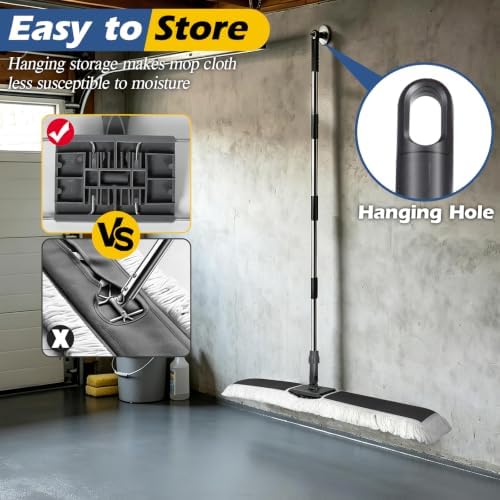 40" Commercial Dust Mop for Floor Cleaning, Heavy Duty Industrial Mop - Image 7