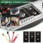 3Pcs Stove Guard for Gas Stoves, 0.3mm Stove Top Covers for Gas Burners, Easy-Clean Reusable Stove Surface Shields-Heat-Resistant Gas Range Protectors, Burner Covers for Gas Stovetop - Image 7