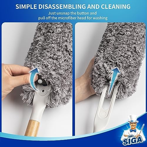 MR.SIGA Lint Free Microfiber Duster, Washable Duster for Household Cleaning - Image 6