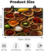 Stove Top Cover for Glass Electric Stove, 28.5"x 20.5" Heat Resistant Cooktop Protector Mat with Non-Slip Rubber Backing, Scratch Protection and Counter Space Mat - Image 2