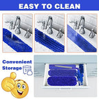 Buysenton Microfiber Duster, 8PCS Feather Duster with 100 Inch Telescoping Extension Pole, Reusable Bendable Dusters, Washable Lightweight Dusters for Ceilings Fans(2023 UAGRED) - Image 7