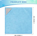 Magnetic Microfiber Cleaning Cloth, Blue, Grey, Black, 10 x 10 Inch, 8 Pcs - Image 2