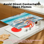 Heat-resistant Stove Top Cover - 28.5" X 20.5" Cooktop Protector Covers, Scratch-resistant Washable Pad Kitchen Countertop Mat (Sky, 30" x 21") - Image 3