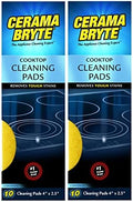 (2 Pack) Cerama Bryte Ceramic Cooktop Cleaning Pads, Total 20 Pads by CeramaBryte