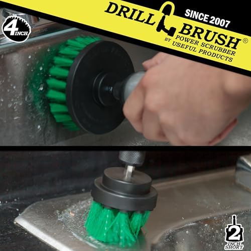 Drill Brush Kitchen Cleaning Supplies - Drill Brush Microwave Scrubber Set - Image 2