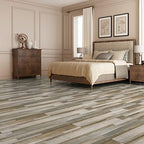 Art3d Wood Texture Peel and Stick Vinyl Floor Planks, 36-Pack, Aged Wood - Image 2