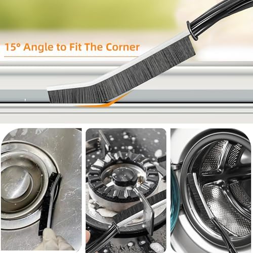 10Pcs Hard-bristled Crevice Cleaning Brush, Multifunctional Thin Gap Scrub Brush, Bathroom Cleaner Tools for Household Use, Kitchen, Window, Toilet, Grout, Faucets, Car - Image 2