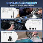 KMM Handheld Car Vacuum Cleaner, 10000PA Hand Held Vacuum & Air Duster - Image 5