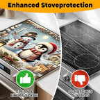 Christmas Stove Top Cover Snowman Stove Top Cover for Home Decoration Kitchen Pad Non-Stick Washable Cooktop Covers Countertop Protector Keep Stove Clean 28"x20" (Snowman) - Image 6