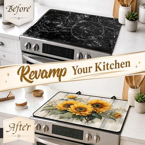 Stove Top Cover,28.5"L x 20.15"W,Heat Resistant Cooktop Protector Mat - Image 4