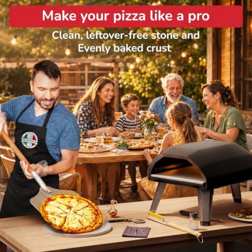 Senwosa 22” Pizza Oven Brush with Stone Scraper - Heat Resistant - Image 5