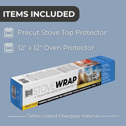 Stove Wrap Exceptional RV Stove Protection For GE, Furrion, Greystone & Contoure Stoves Easy Clean, Washable, Reusable, Nonstick - Image 4