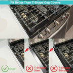 Stove Gap Covers Stainless Steel with White Coated, Stove Gap Filler | Heat Resistant & Easy to Clean Stove Counter Gap Cover, Upgraded Wider Top Perfect Fit White Stove and Counter Guard (23.5"L) - Image 2