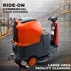 SUNMAX RT70 22" Ride-On Floor Scrubber, 18.5-Gal Dual Tanks - Image 5