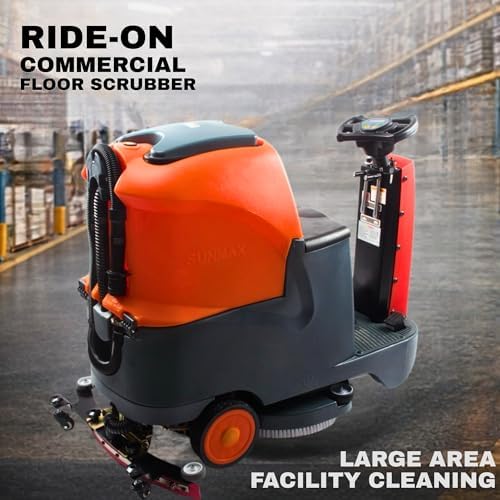 SUNMAX RT70 22" Ride-On Floor Scrubber, 18.5-Gal Dual Tanks - Image 5